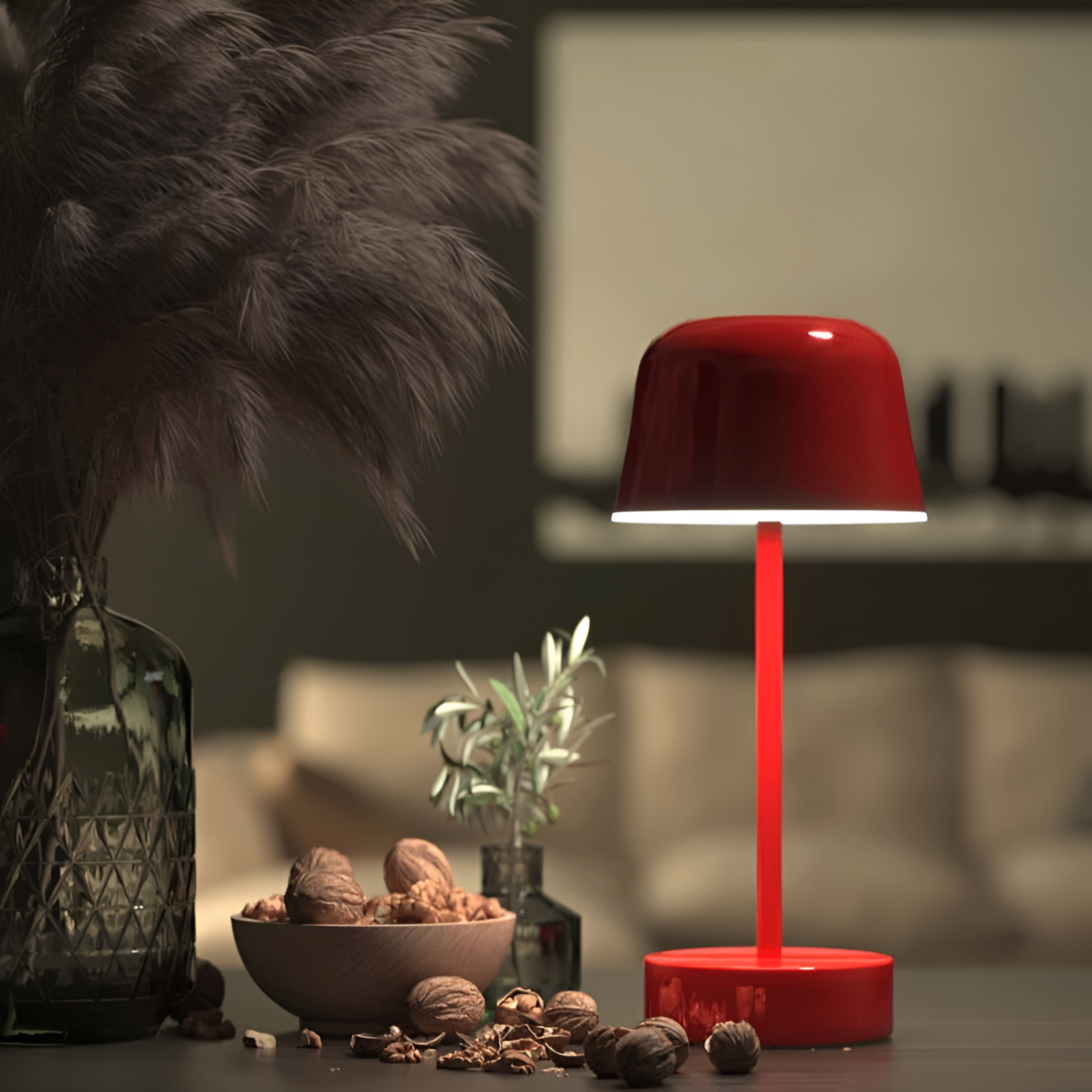 Lampe LED Sans Fil au Design - Retro-lampe de table-Olloret