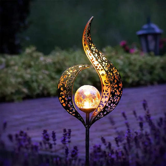Lampe Solaire Extérieur en Fer Massif Écologique pour Jardin – Elara-lampe solaire extérieur-Olloret