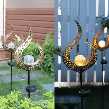 Lampe Solaire Extérieur en Fer Massif Écologique pour Jardin – Elara-lampe solaire extérieur-Olloret