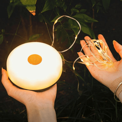 Lampe de Camping Rechargeable avec Guirlande Lumineuse Intégrée – Serven-guirlande solaire-Olloret