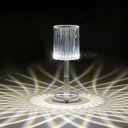 Lampe de Table Cristal Multicolore Chic - Éclat-lampe de table-Olloret