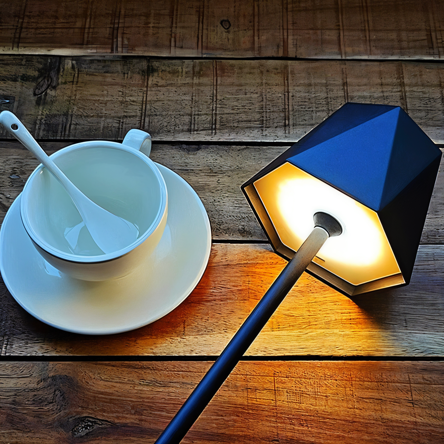 Lampe de Table Design Rechargeable Sans Fil - LumiHex-lampe de table-Olloret