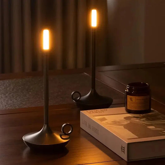 Lampe de Table Sans Fil - WickGlow-lampe de table-Olloret