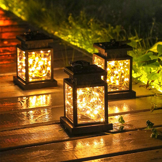 Lanterne Solaire Extérieure Rétro Élégante pour Jardin – Solara-lampe solaire extérieur-Olloret
