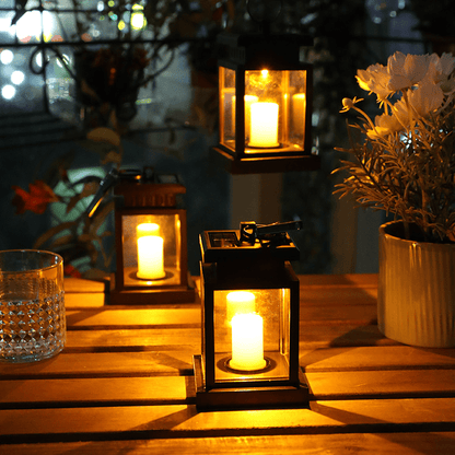 Lanterne Solaire Extérieure Rétro Élégante pour Jardin – Solara-lampe solaire extérieur-Olloret