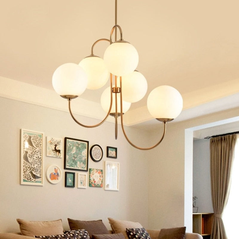 Lustre Plafonnier Luminaire Élégant et Raffiné - Dimora-Plafonnier-Olloret
