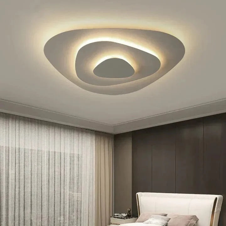 Plafonnier LED Luminaire Blanc en Spirale Sophistiqué - Vortex-Plafonnier-Olloret