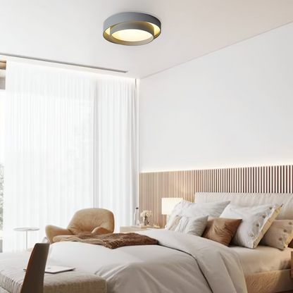 Plafonnier Luminaire Disque Moderne - Flint-Plafonnier-Olloret