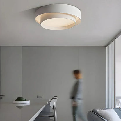 Plafonnier Luminaire Disque Moderne - Flint-Plafonnier-Olloret