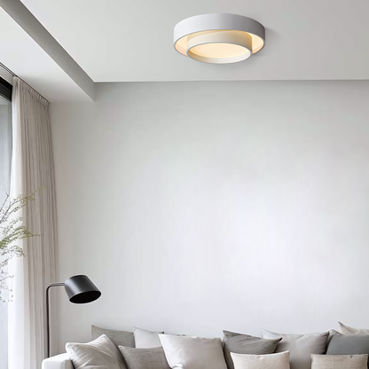 Plafonnier Luminaire Disque Moderne - Flint-Plafonnier-Olloret