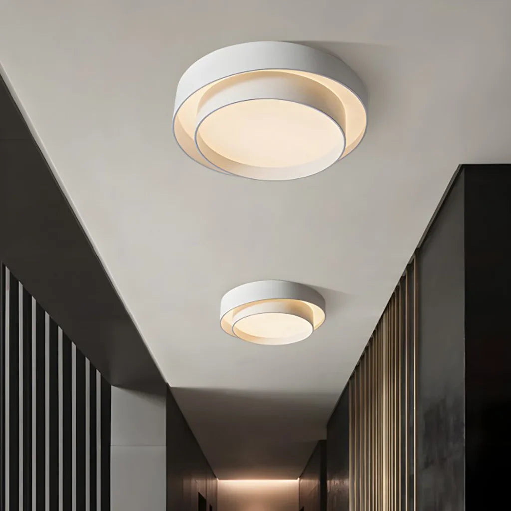 Plafonnier Luminaire Disque Moderne - Flint-Plafonnier-Olloret