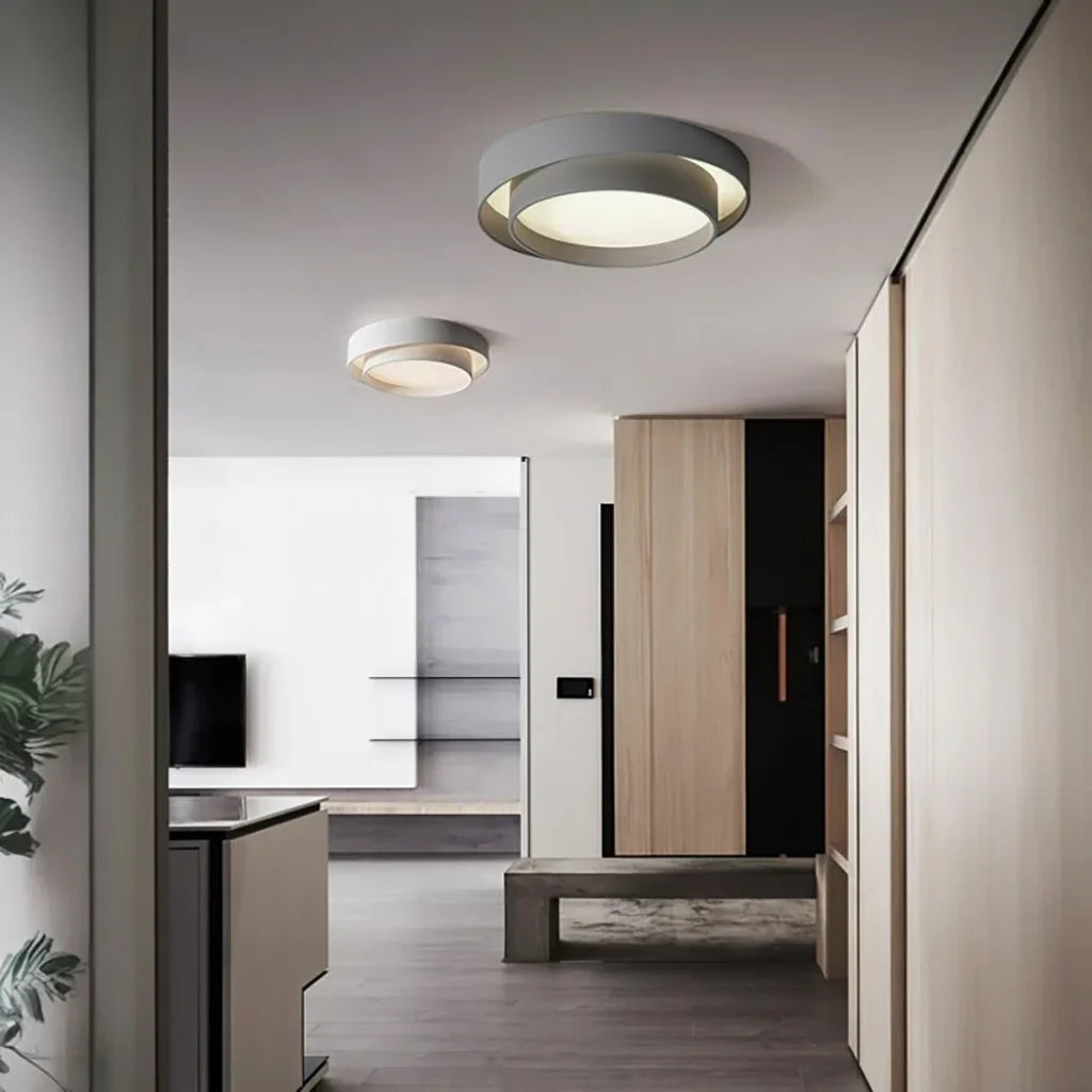 Plafonnier Luminaire Disque Moderne - Flint-Plafonnier-Olloret