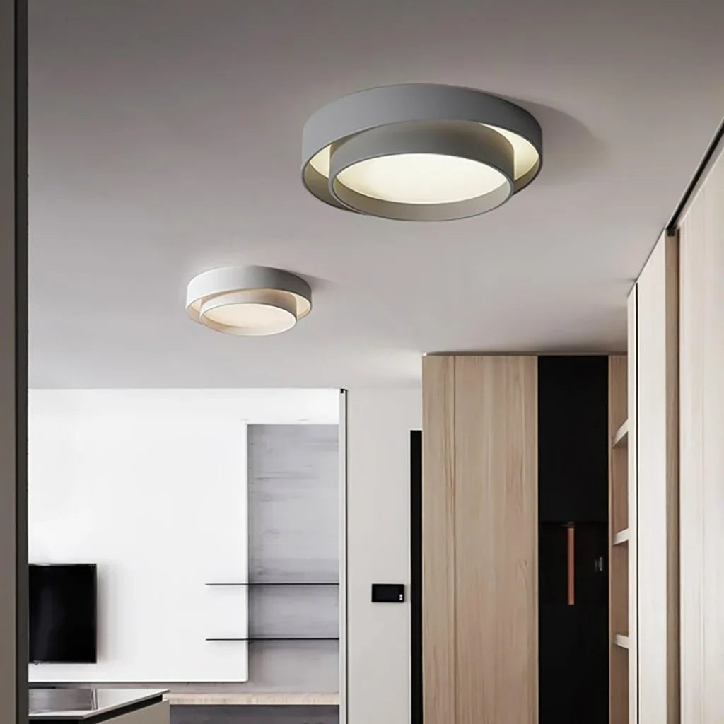Plafonnier Luminaire Disque Moderne - Flint-Plafonnier-Olloret