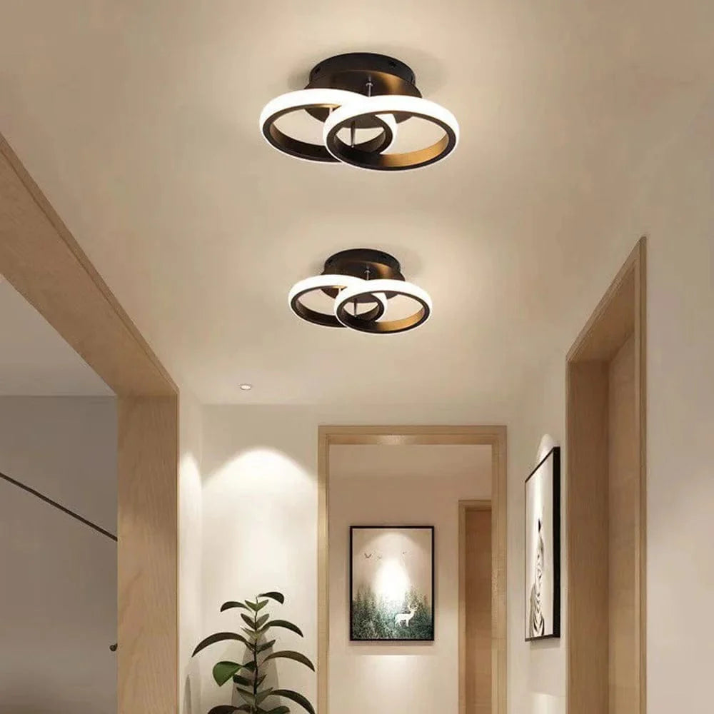 Plafonnier Luminaire LED Design Circulaire Superposé - Orbix-Plafonnier-Olloret