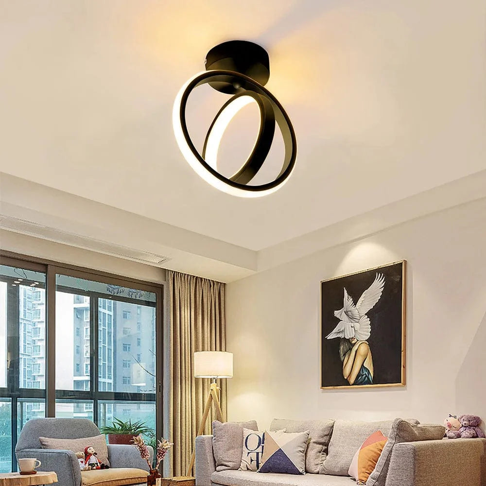 Plafonnier Luminaire LED Design Rotatif - Tornix-Plafonnier-Olloret