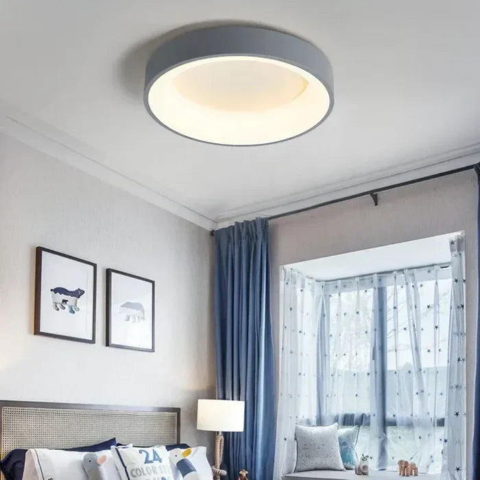 Plafonnier Luminaire LED Rond Style Scandinave - NordicGlow-Plafonnier-Olloret