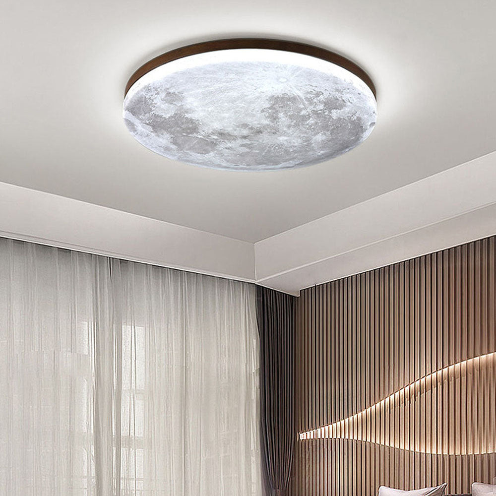 Plafonnier Luminaire Lune Élégant et Apaisant - Moonlamp-Plafonnier-Olloret