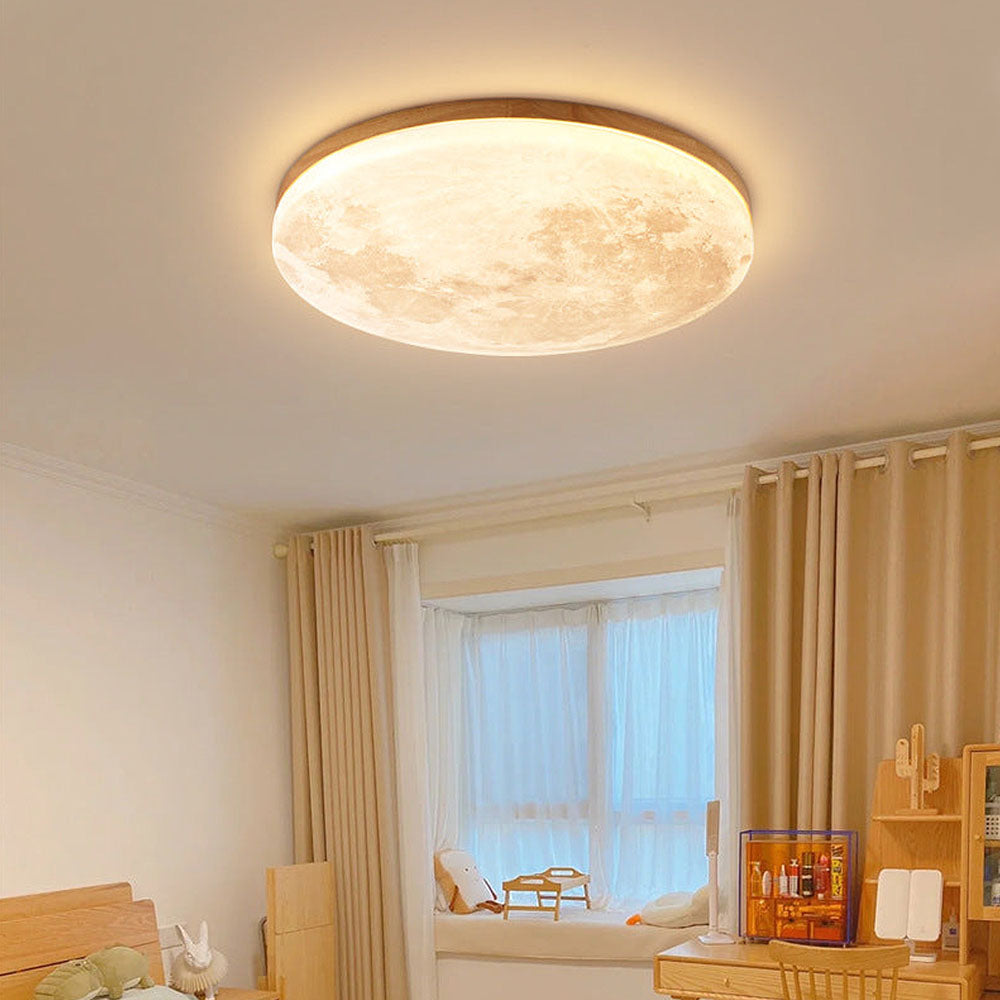 Plafonnier Luminaire Lune Élégant et Apaisant - Moonlamp-Plafonnier-Olloret