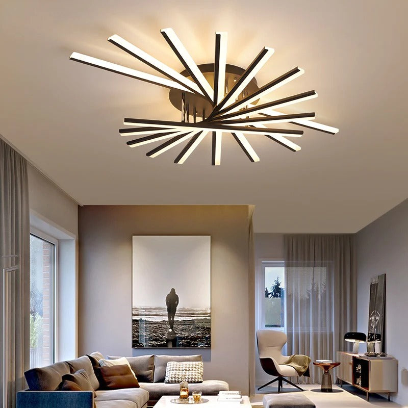 Plafonnier Luminaire Moderne et Raffiné - Metacio-Plafonnier-Olloret
