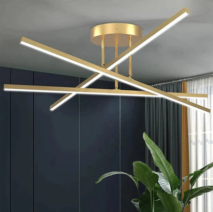 Plafonnier Luminaire Raffiné pour Salon - Aureo-Plafonnier-Olloret