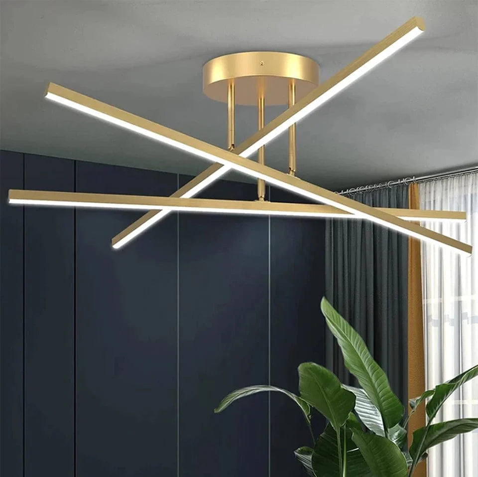 Plafonnier Luminaire Raffiné pour Salon - Aureo-Plafonnier-Olloret