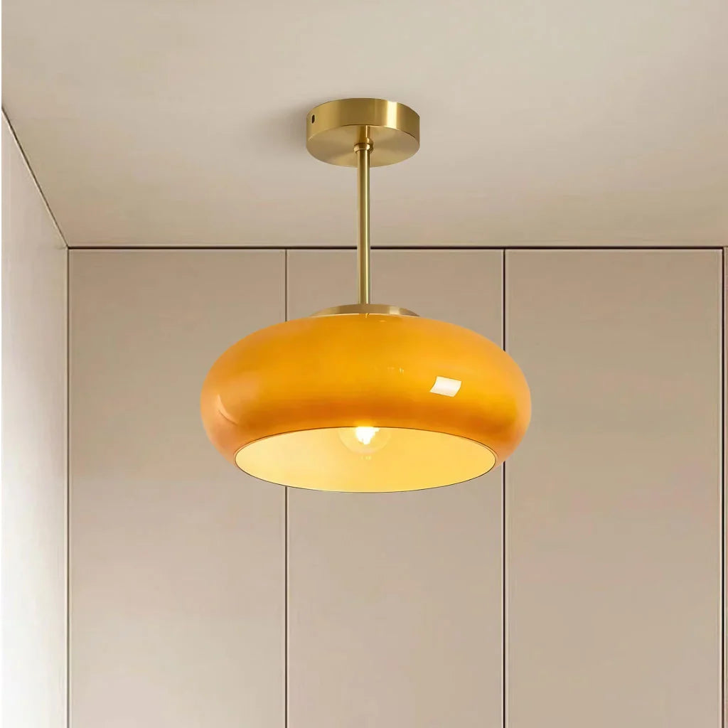 Plafonnier Luminaire Rond Style Bauhaus - Veda-Plafonnier-Olloret