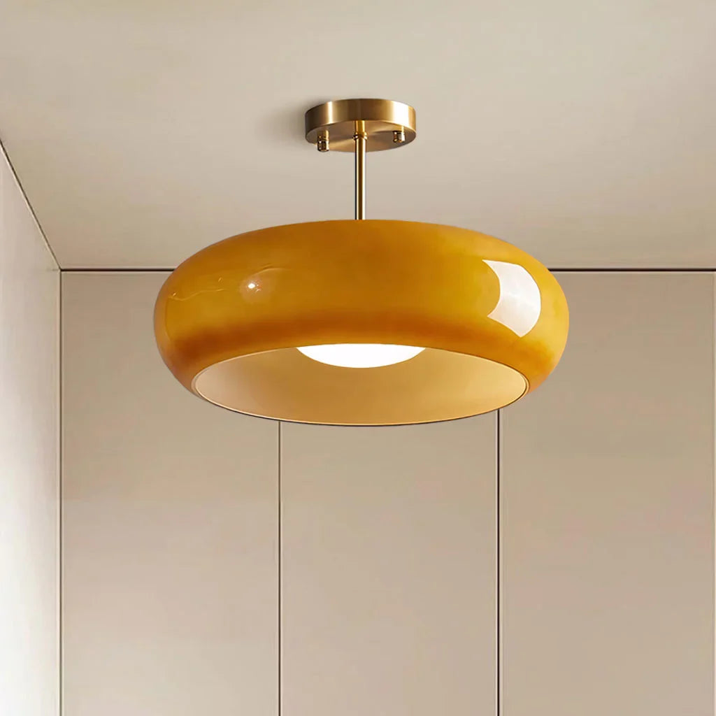 Plafonnier Luminaire Rond Style Bauhaus - Veda-Plafonnier-Olloret