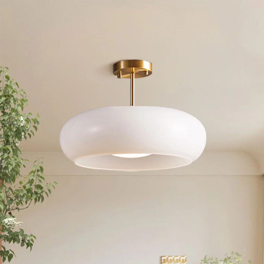 Plafonnier Luminaire Rond Style Bauhaus - Veda-Plafonnier-Olloret