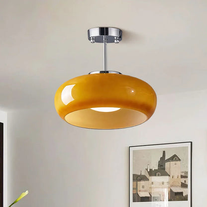 Plafonnier Luminaire Rond Style Bauhaus - Veda-Plafonnier-Olloret