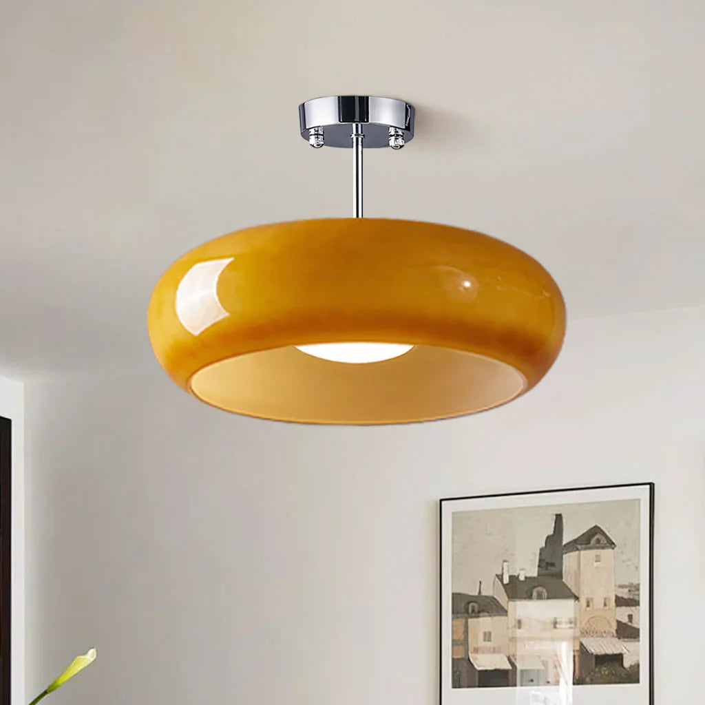 Plafonnier Luminaire Rond Style Bauhaus - Veda-Plafonnier-Olloret