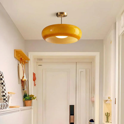 Plafonnier Luminaire Rond Style Bauhaus - Veda-Plafonnier-Olloret