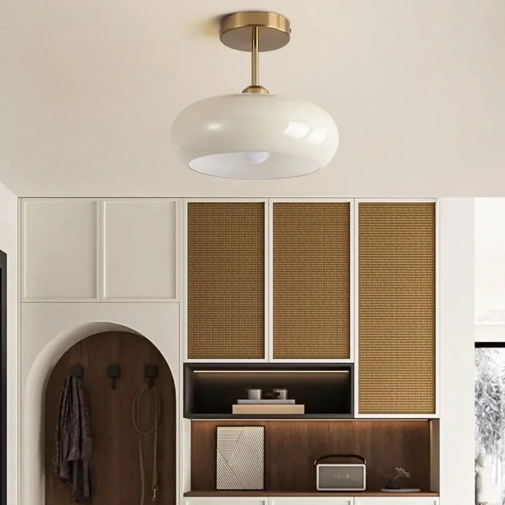 Plafonnier Luminaire Rond Style Bauhaus - Veda-Plafonnier-Olloret