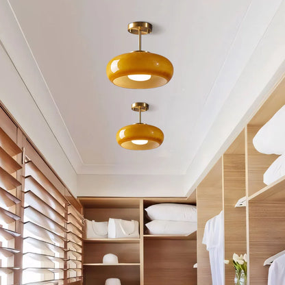 Plafonnier Luminaire Rond Style Bauhaus - Veda-Plafonnier-Olloret