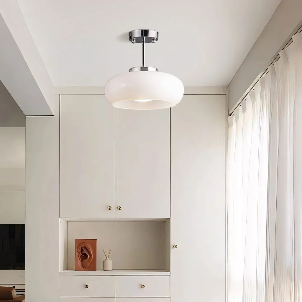 Plafonnier Luminaire Rond Style Bauhaus - Veda-Plafonnier-Olloret