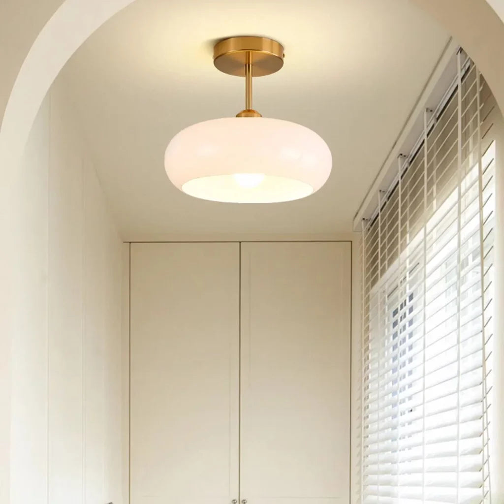 Plafonnier Luminaire Rond Style Bauhaus - Veda-Plafonnier-Olloret