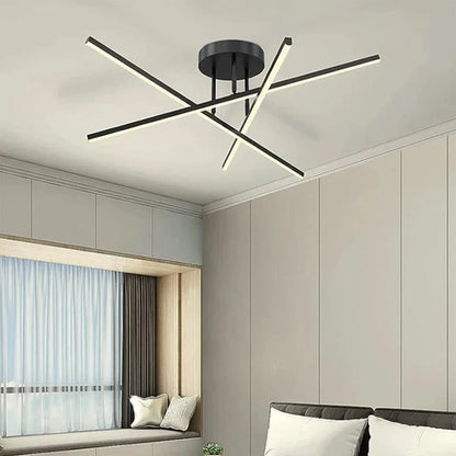 Plafonnier Luminaire Sophistiqué pour Salon - Obsidia-Plafonnier-Olloret