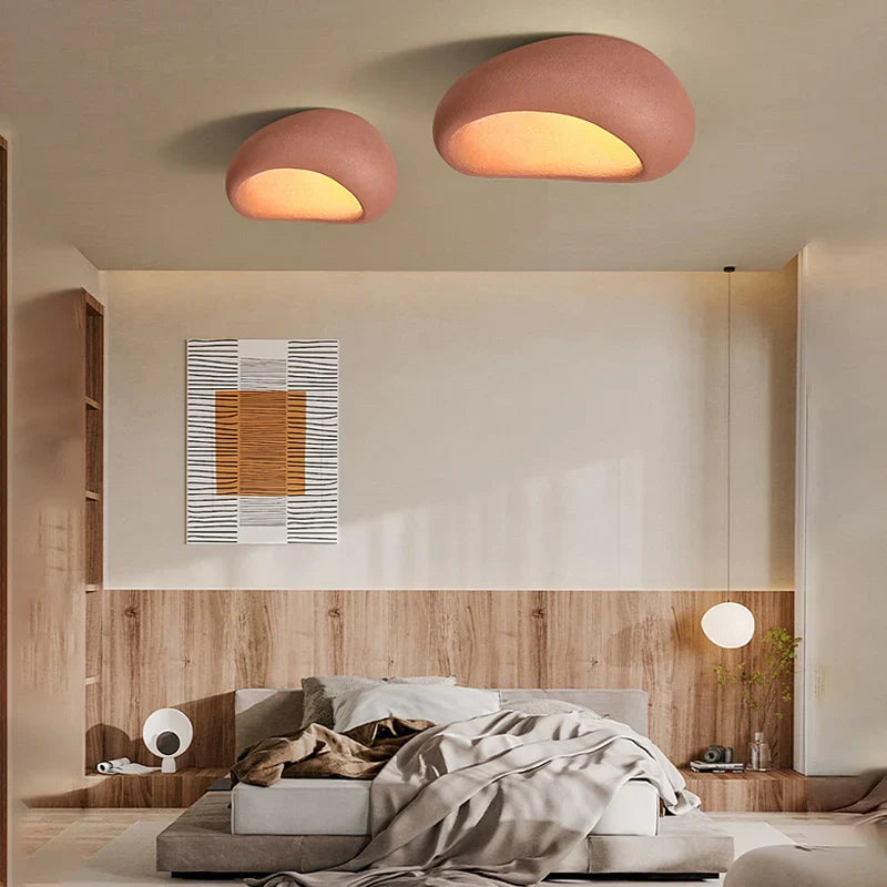Plafonnier Luminaire Style Wabi-Sabi Naturel et Élégant - Saburo-Plafonnier-Olloret