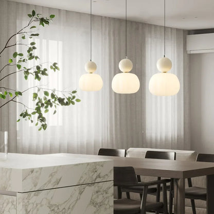 Suspension Luminaire Art Déco Crème Élégante - Scout-suspension luminaire-Olloret