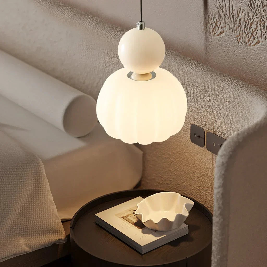 Suspension Luminaire Art Déco Crème Élégante - Scout-suspension luminaire-Olloret