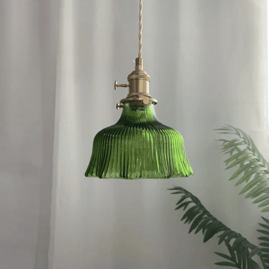 Suspension Luminaire Design Vintage en Verre Style - Skandi-suspension luminaire-Olloret