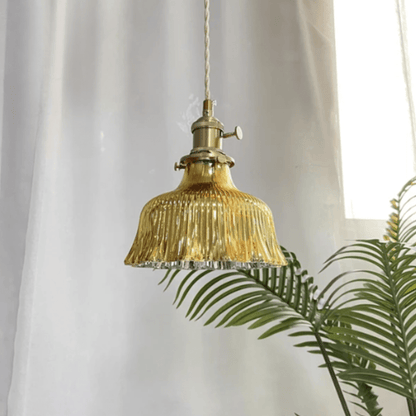 Suspension Luminaire Design Vintage en Verre Style - Skandi-suspension luminaire-Olloret