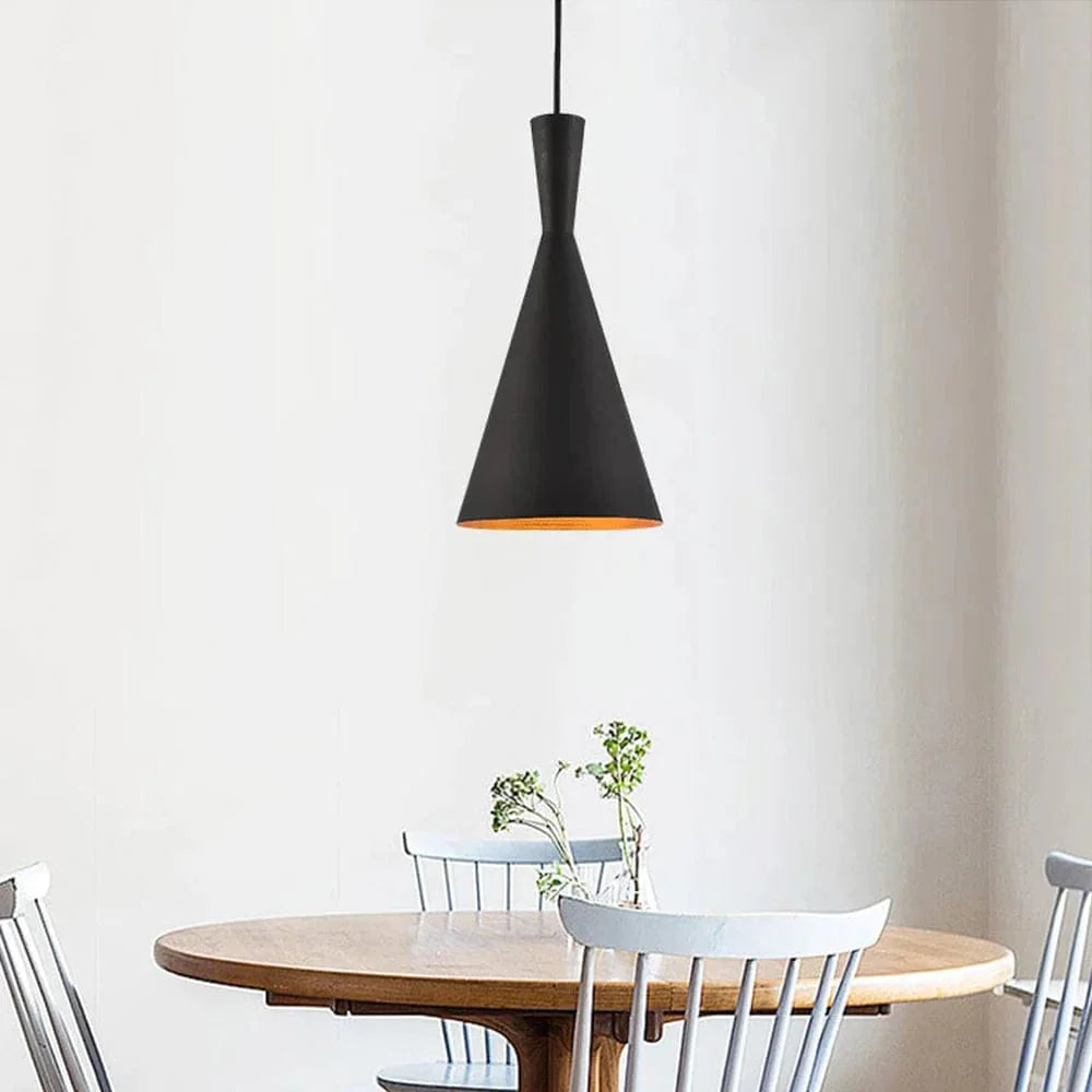 Suspension Luminaire Industrielle Noire à LED - Ferro-suspension luminaire-Olloret