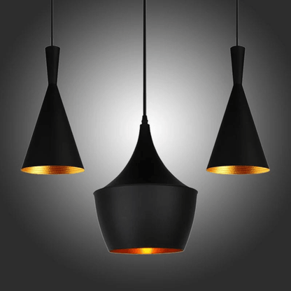 Suspension Luminaire Industrielle Noire à LED - Ferro-suspension luminaire-Olloret