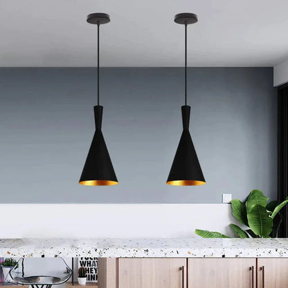 Suspension Luminaire Industrielle Noire à LED - Ferro-suspension luminaire-Olloret