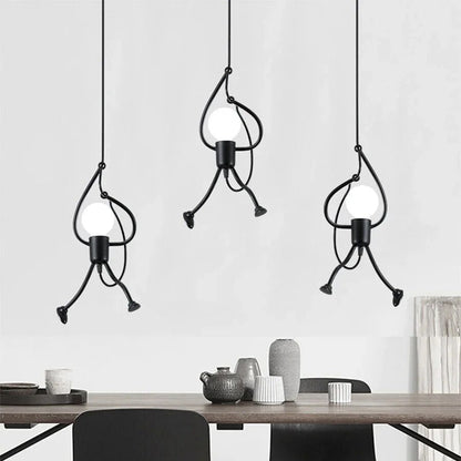 Suspension Luminaire Rétro en Fer Style Industriel - FunkyLight-suspension luminaire-Olloret