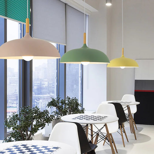 Suspension Luminaire Style Nordique Élégant - NordicOak-suspension luminaire-Olloret