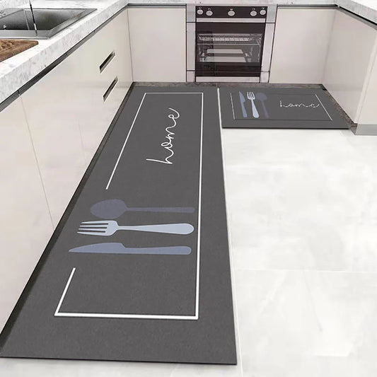 Tapis de Cuisine Lavable Long en Velours Cristal - Kitchen-tapis cuisine-Olloret