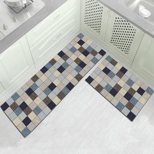 Tapis de Cuisine Lavable en Mosaïque Élégant - Veda-tapis cuisine-Olloret