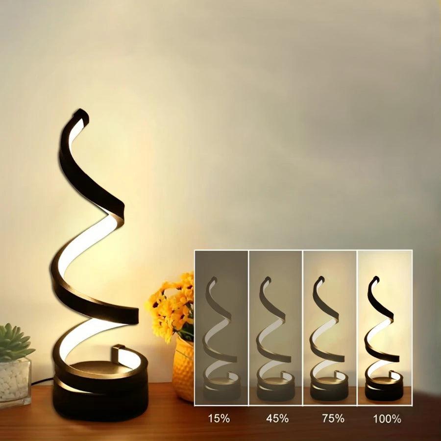 Lampe de Bureau LED Design en Spirale - Luminara-Olloret