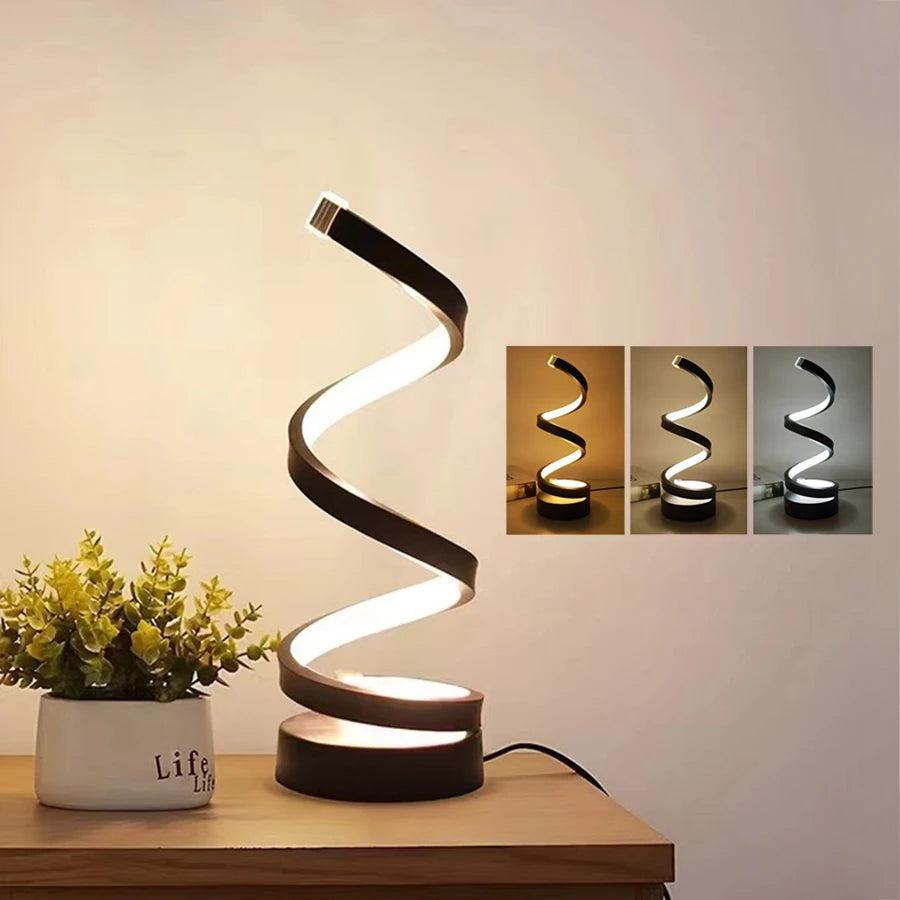 Lampe de Bureau LED Design en Spirale - Luminara-Olloret